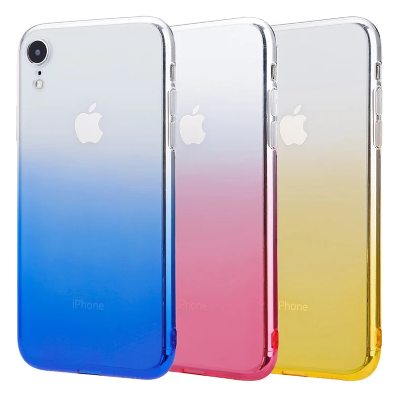 Для iPhone 5S для 5 SE 6 6S 7 8 плюс ультра тонкий прозрачный ТПУ чехол X XR XS Max чехлы