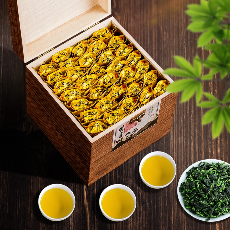 

Authentic Anxi Tie Guan Yin Gift Box 500g/box Aromatic Oolong Cha Tea Small Bag In Bulk