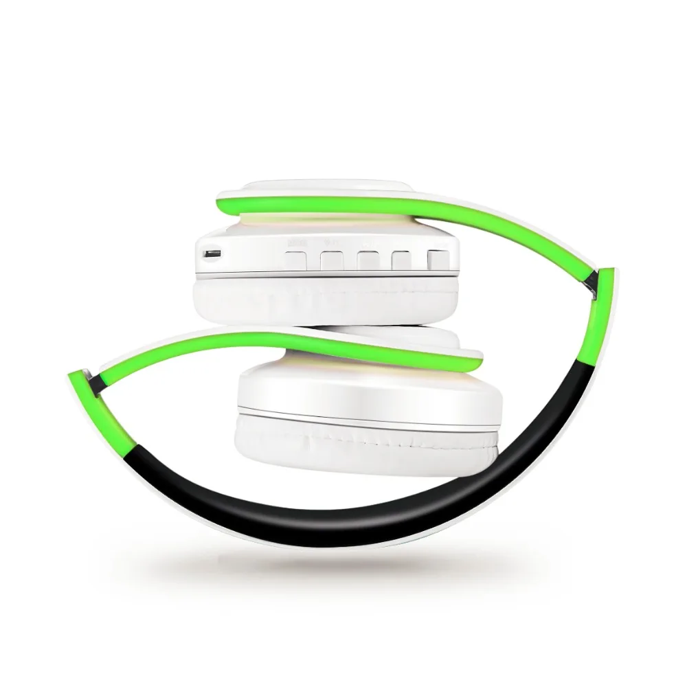 Красочные стерео аудио MP3 Bluetooth наушники Поддержка TF карты Беспроводной