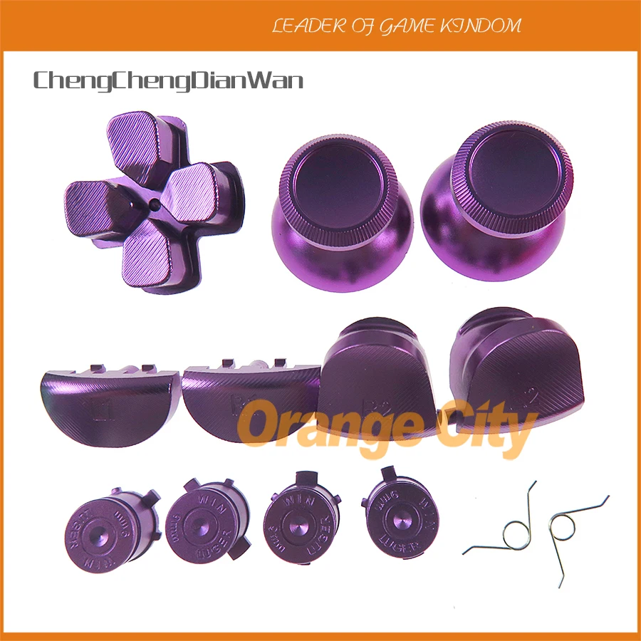 1 комплект Алюминий L1 R1 L2 R2 Кнопка пуля кнопки на металлических крышках d pad +