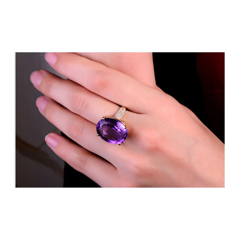 Caimao 14 карат желтое золото натуральный бриллиант модель 18.05ct свадебное кольцо