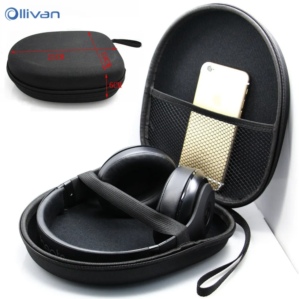 

Headphone case EVA Hard Carrying Box Headset Travel Bag for Bluetooth headset package Sport Music Headphone Gaming Headphones