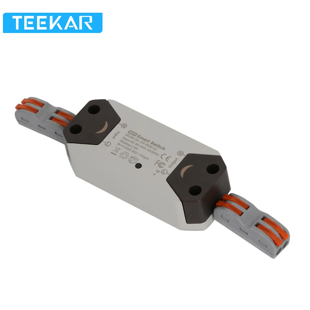 

Teekar WiFi Smart Switch Universal Breaker Wireless APP Remote Control Works With Alexa Google Home Smart Home Smile Face
