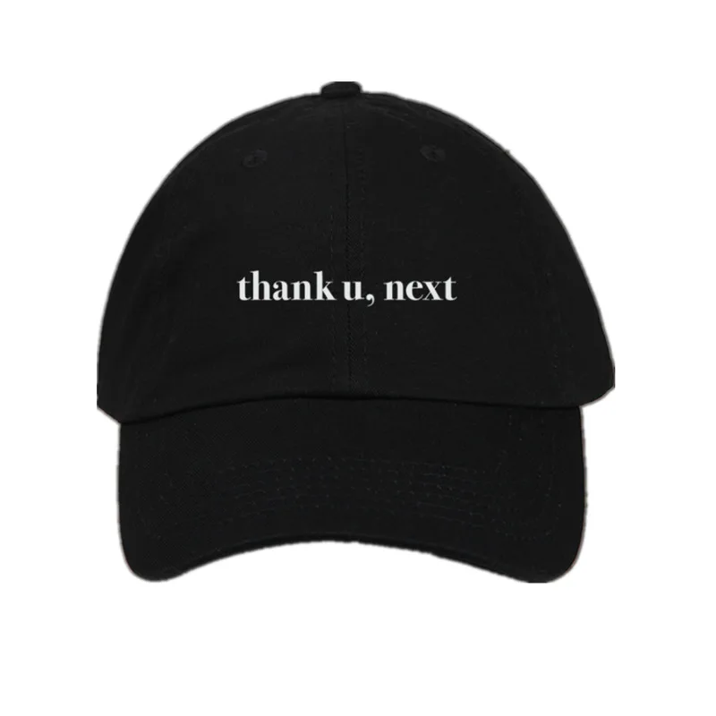 

Letter Thank U,Next Baseball Caps Ariana Grande Embroidery Dad Hat Unisex Women Man Hats Latest album Snapback