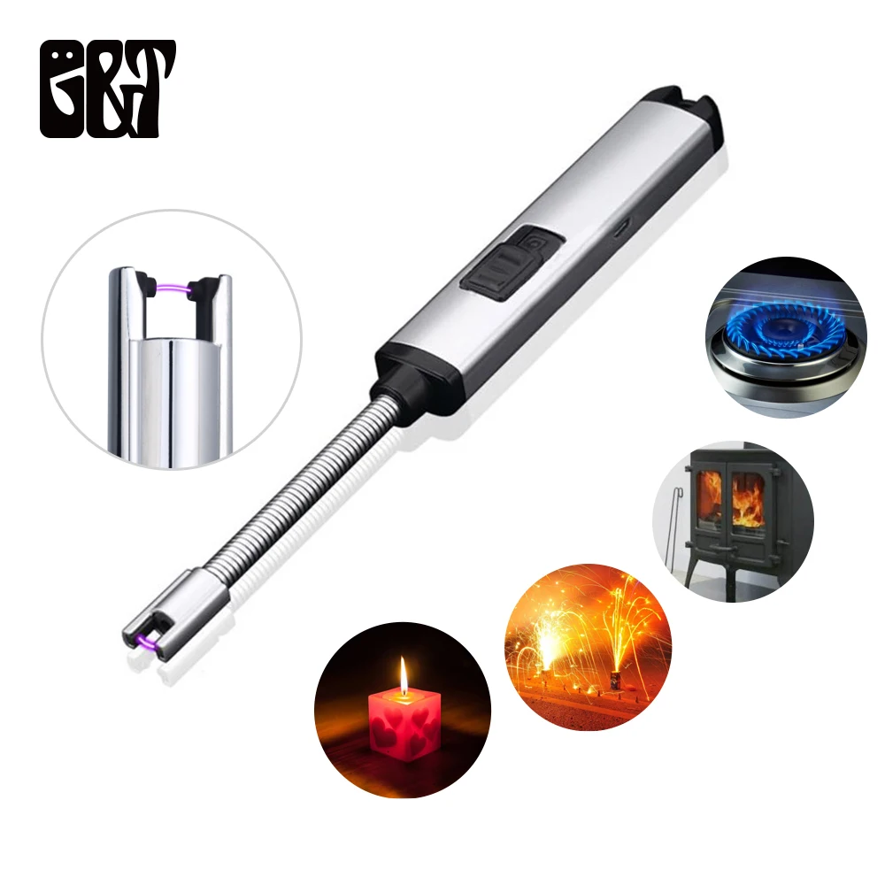 Rechargeable Kitchen Candle Lighter Long Handle Electric Arc Lighter