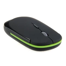 Etmakit ультра тонкий 2,4 ГГц USB Беспроводная оптическая мышь Мыши приемник для ПК ноутбука черный и зеленый