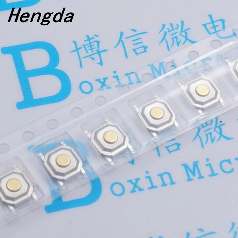 

Hengda 50pcs Taping SMD 4*4*1.5MM Touch micro switch 4*4*1.5 Push button switch Waterproof copper head