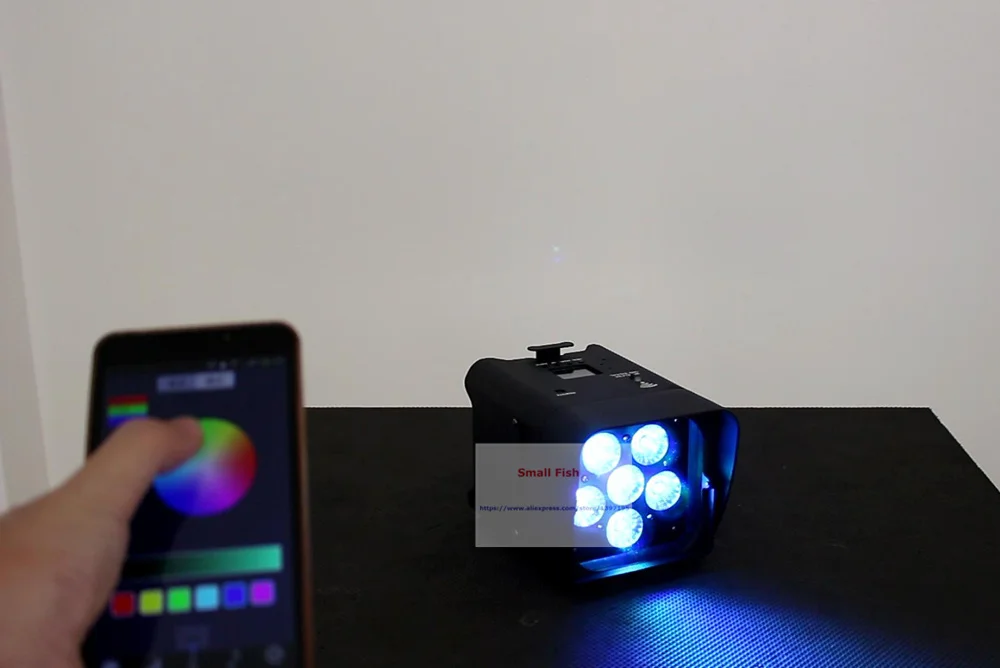4 шт./лот 6X18 Вт DMX Беспроводной Батарея питание светодиодный номинальной света RGBWY-UV 6IN1 Цвет светодиодный мыть свет DJ огни Uplights WI-FI Управление