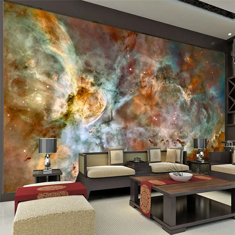 charming galaxy wallpaper nebula photo wallpaper 3d silk wall mural