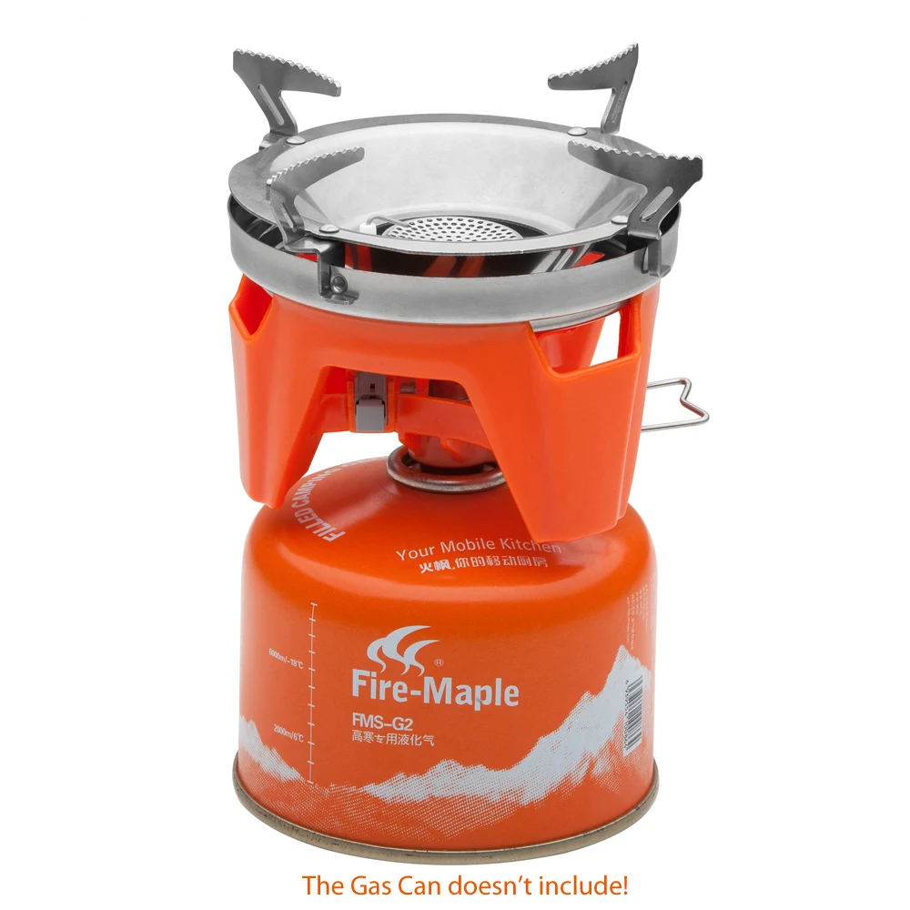 De arce de fuego al aire libre Personal sistema de cocina senderismo Camping OvenPortable mejor propano quemador de la estufa de Gas de FMS-X2 olla - 6