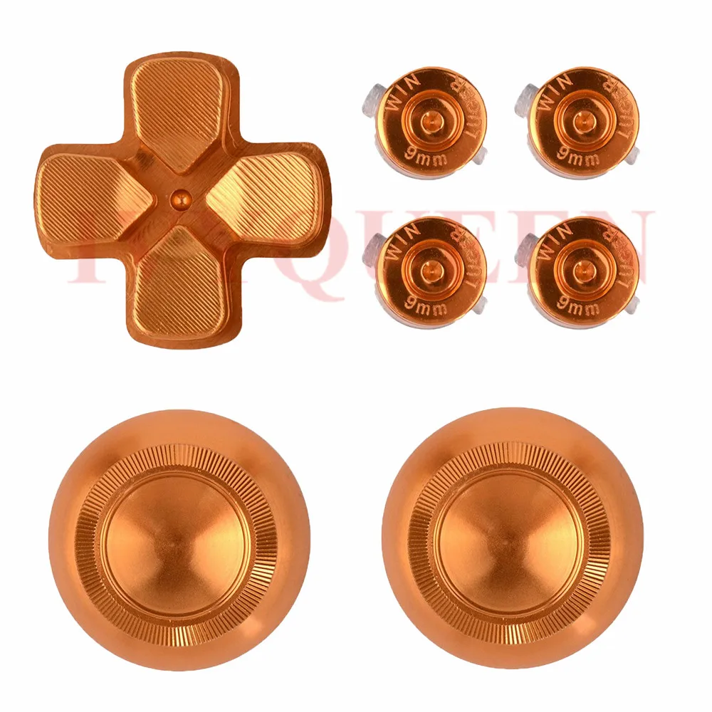 for ps4 pro slim metal buttons gold    06