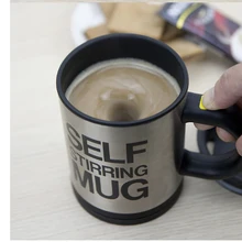 Шейк-чашка 400 мл, портативная фитнес-чашка для воды, молочный шейк, смесительная чашка, 304, нержавеющая сталь, кофейная чашка, на батарейках