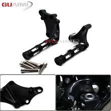 Para Harley Sportster XL 1200 883 Ferro 2014-2016 XL883 XL1200 CNC Descanso Do Pé Passageiro Traseiro Pé pegs + kit de montagem do Suporte