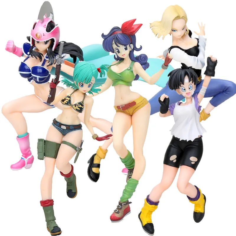 

Dragon Ball Z NO.18 Ver.III Dragon Ball Gals Lazuli Bulma Lunchi Videl Girls Figures PVC Action Collection Model Toys Dolls Kids