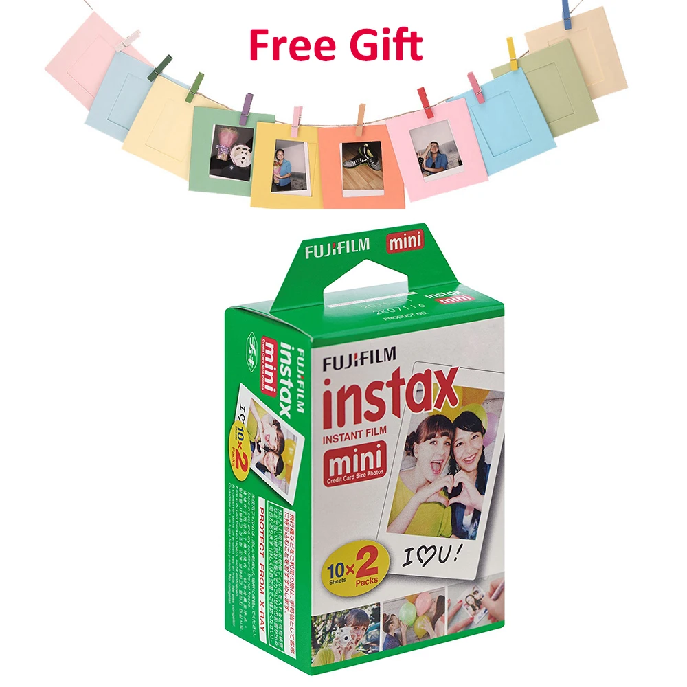 Для Fujifilm Instax Mini 7s 8 9 25 50s 70 90 Series мгновенная камера 20 листов фотопленка Fuji +