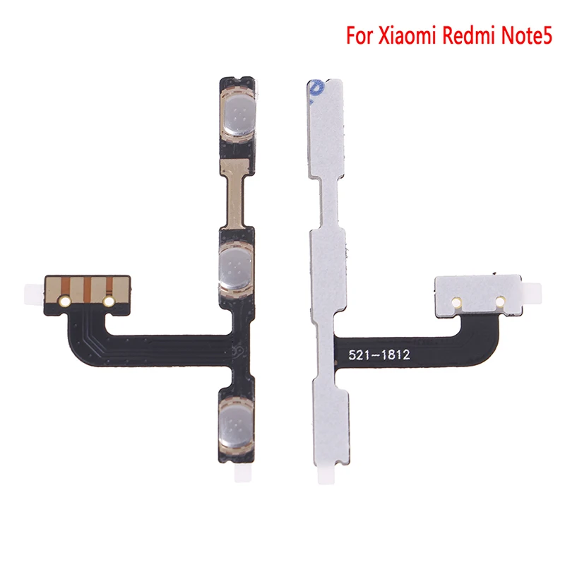 

1Pc Volume Button Power Switch On Off Button Flex Cable For Redmi Note5 Replacement Repair Parts