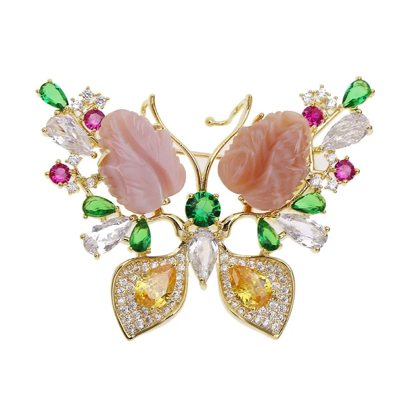 

Crystal Cubic Zirconia Multicolor Butterfly Brooch Broach Pin Pendant Women Jewelry Accessories HR03894