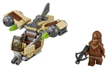 LEPIN 05015 Star Wars Wookiee Gunship Building Block Set Wookie Minifigures legoe 75129 Compatible
