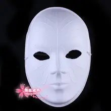 Бумажная целлюлоза, простые белые венецианские маски, маскарадные маски для всего лица, DIY художественные программы для рисования, 10 шт./лот