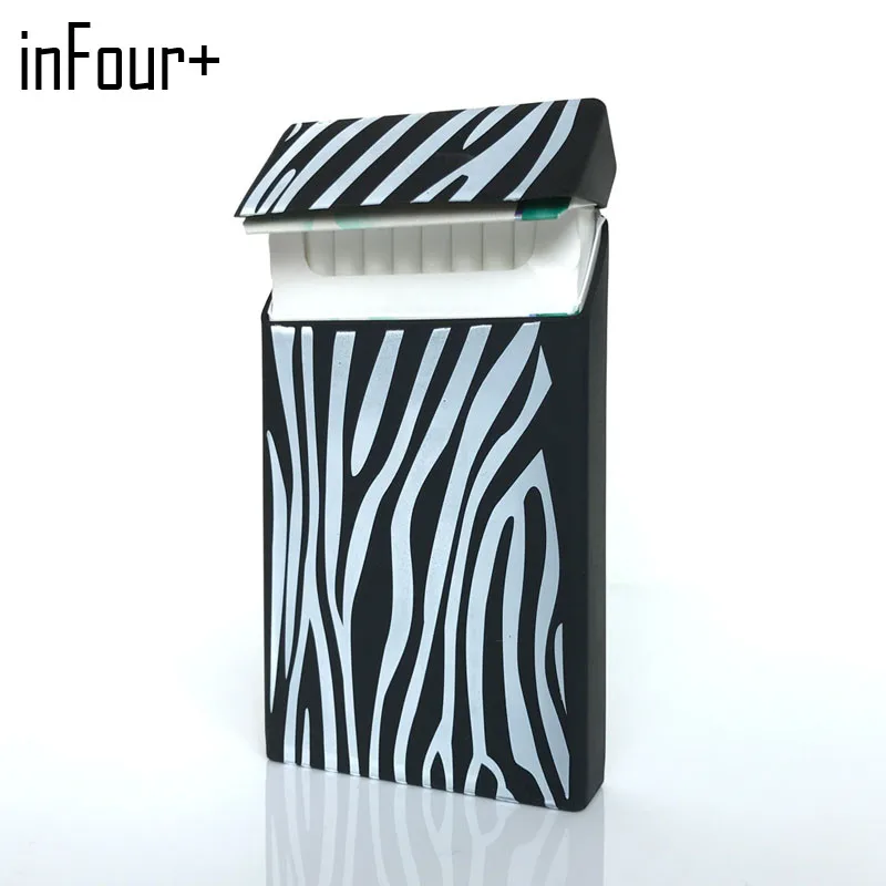 

Black Veins 10.5*5.8*1.4CM Silicone Lady Slims Cigarette Case Smoking Accessories 20 Cigarettes Box Cigarette Holder Tobacco Box