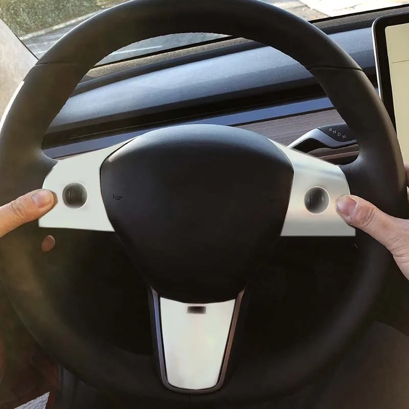 Для 2017 2018 2019 Tesla Model 3 ABS Автомобильная панель управления рулевым колесом накладка