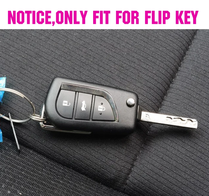 Силиконовый чехол книжка с 3 кнопками для TOYOTA CAMRY COROLLA CROWN RAV4 REIZ PRADO 2014 2017|silicon key
