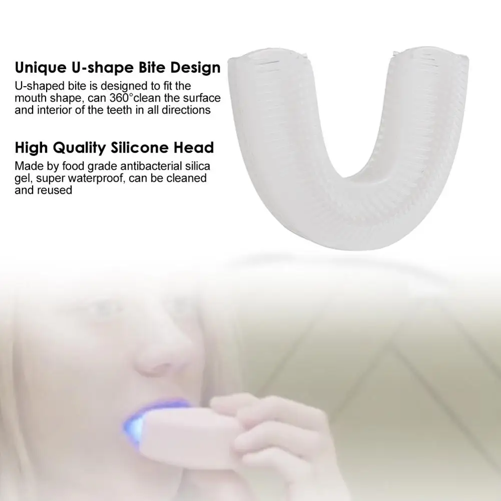 Escova de Dentes à Prova Blu-ray Totalmente Automático Branqueamento Dwaterproof Água Inteligente Variável-frequência Carregamento Usb 10 Escovas de dentes