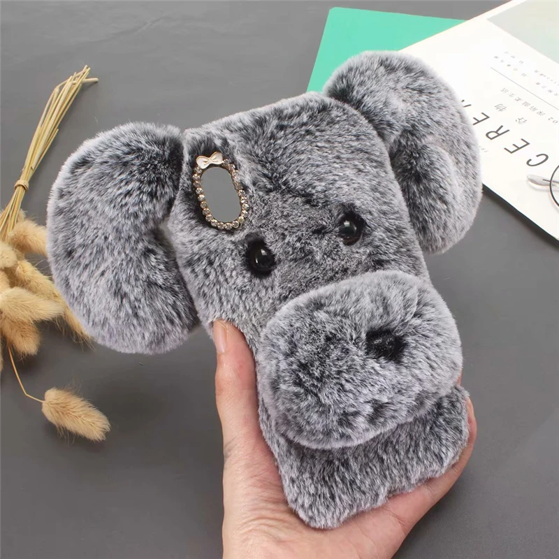 Fluffy Rabbit Fur case for iphone x (13)