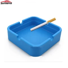 5 шт./партия силиконовая автомобильная пепельница Экологичная портативная четырехгранная пепельница для автомобиля домашнего офиса многофункциональные дымовые аксессуары