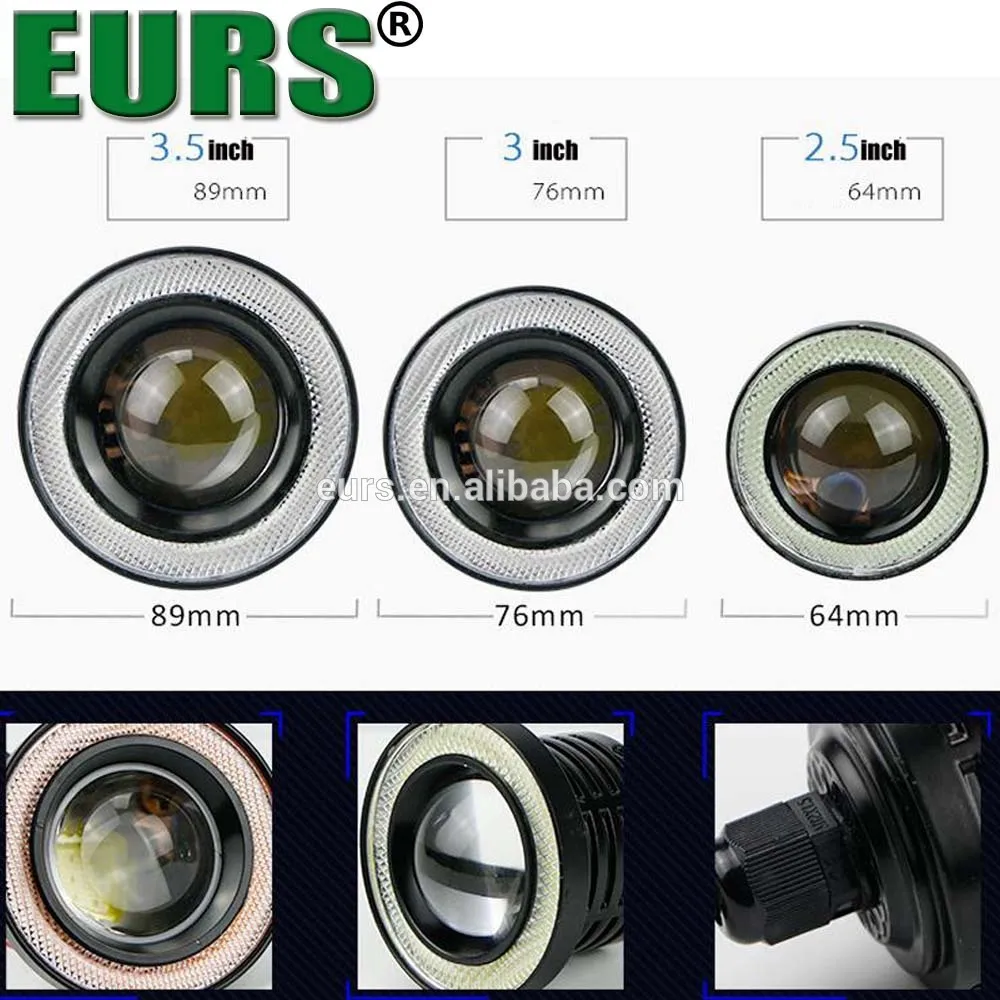 Водонепроницаемый светодиодный налобный фонарь EURS 12 В 10 Вт 3200 лм 89 мм|headlights