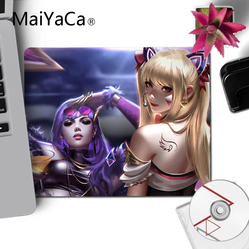 MaiYaCa Pretty Аниме игра сексуальная девушка ноутбук компьютер коврик для мыши против скольжения прочный силиконовый Computermats - Цвет: No LockEdge 25x29cm