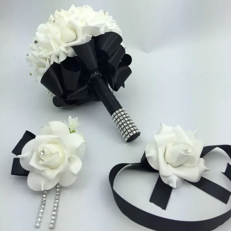 Assorted Blooming Artificial Rose Boutonniere and Wrist Corsage Set with Pins for Party Prom Wedding Man Women Bride Groom Wristlet Band Wedding Flowers 4pcs Purple Assorted Blooming Artificial Rose Boutonniere and Wrist Corsage Set with Pins for Party Prom Wedding Man Women Bride Groom Wristlet Band Wedding Flowers 4pcs Purple