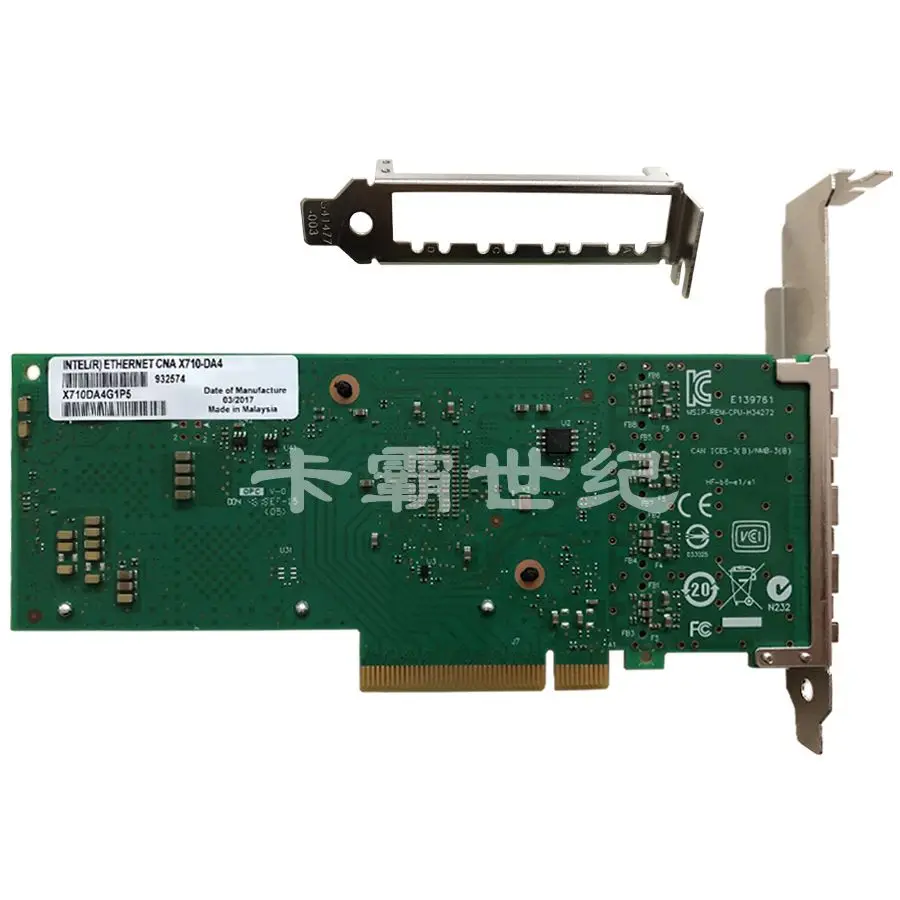 

New box X710-DA4 PCI-E 8 10 Gigabit four-port SFP+ server fiber network card with DA2