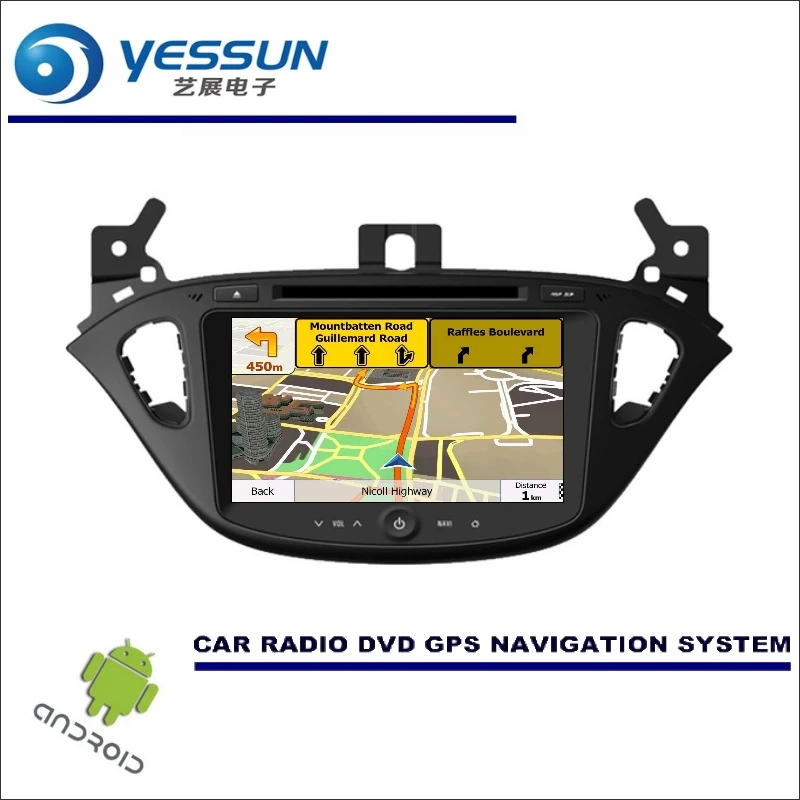 YESSUN Wince/мультимедиа для Android навигации для Opel Corsa E~ CD DVD gps плеер навигационное Радио стерео, сенсорный экран