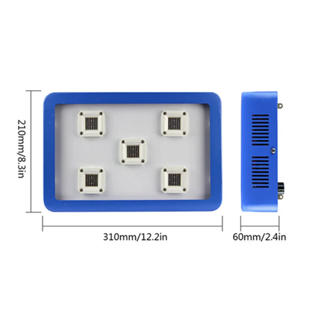 X5 cob Светодиодная лампа, для выращивания растений, с широким диапазонном! Затемнения 1500 Вт с термометром влажности монитор для парниковых