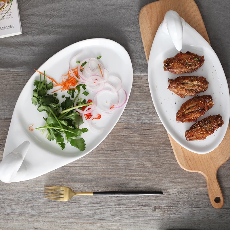 Creative White Duck Ceramic Plates Fruit Dishes Cake Plate Snack Candy Dish Salad Tray Porcelain Tableware Decoration Dinnerware