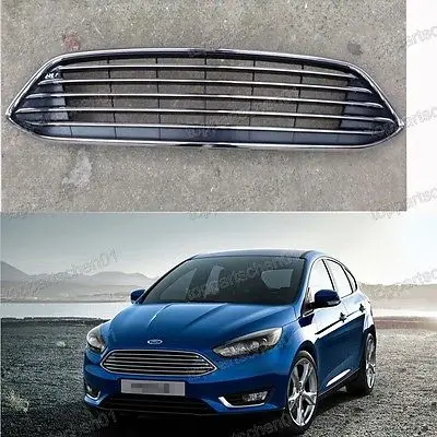

Upper Chrome Radiator Grille Replacement For Ford Focus 2015 2016