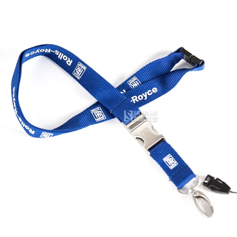 

Blue RR Aviation Engine Lanyard with Metal Buckle, Ribbon Rope Sling for ID Case Holder for Pilot Lover Airman Flight Crew