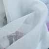 Fuax Linen White Tulle Curtains for Kids Bedroom Soft Cross Pattern Voile Curtains for Living Room Treatment Voile Tulle 5
