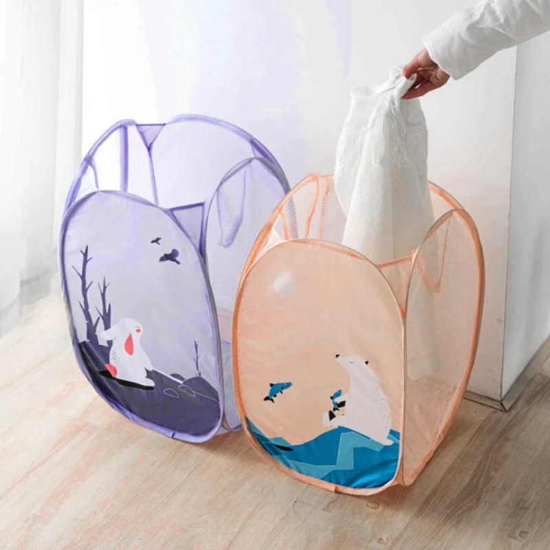 Home Organizer Laundry Bucket Clothes Socks Shoes Underwear Baskets