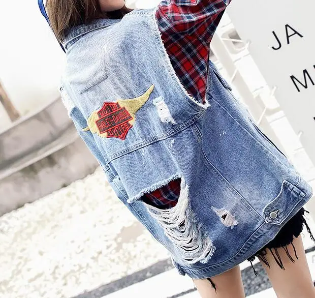 Veste Marée Printemps De Denim Et Coréenne Brodé 2018 Pu La Version Automne Ciel Slim v1RZwBdzqB