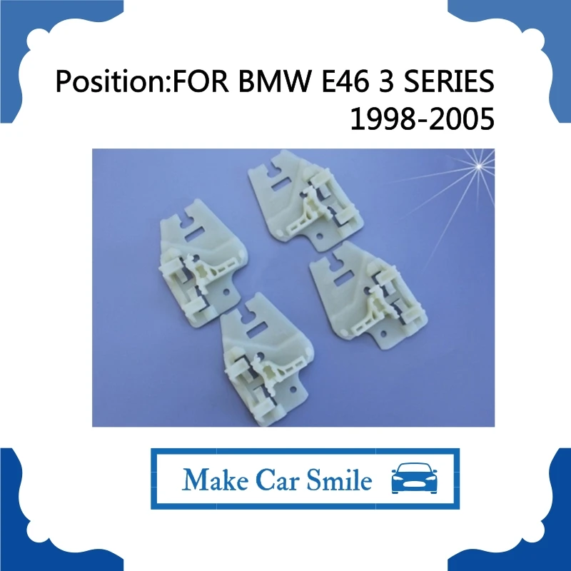 WINDOW REGULATOR REPAIR CLIPS FRONT LEFT RIGHT FOR BMW 3 SERIES E46