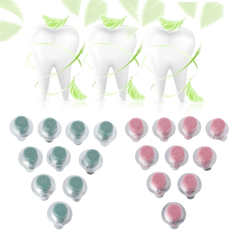 YAS 10PCS Dental Tooth Polishing Paste Teeth Whitening Polish Grit Mint