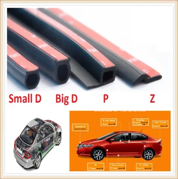 

D Z P B Type Car Rubber Insulation Door Sealing Strip for Honda Crosstour CR-Z S C EV-Ster AC-X HSV-010 NeuV S660 Project D M