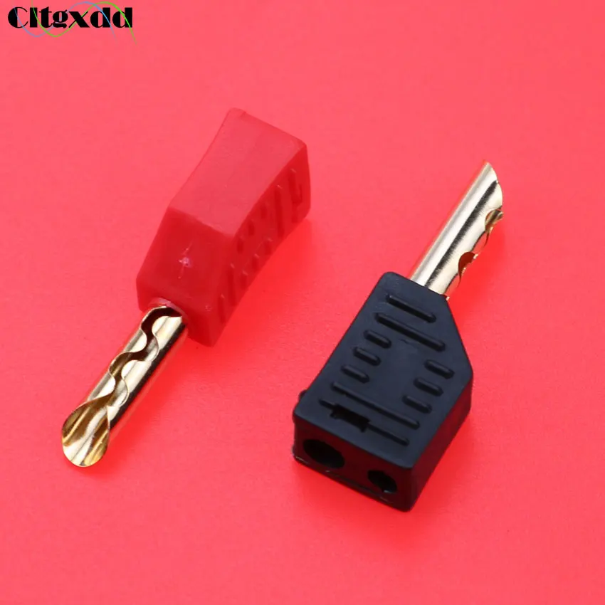 

Cltgxdd 1PCS DIY Stackable 4mm Hollow Banana Plug High Current PE Molded Shell ]Welded Male Female Body Stack Track Ship