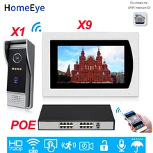 IP Video Door Phone Wifi Video Intercom Smart Phone App Unlock Home Access Control System 1-9 Motion Detection 7'' Touch Screen IP Video Door Phone Wifi Video Intercom Smart Phone App Unlock Home Access Control System 1-9 Motion Detection 7'' Touch Screen