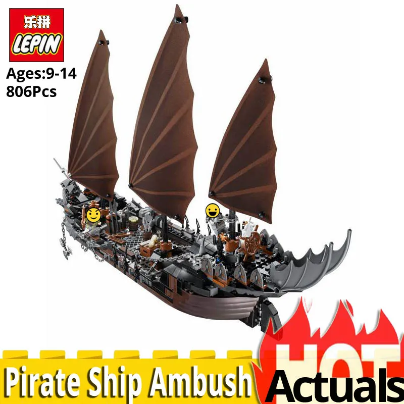 

2018 Lepin 16018 Genuine The lord of rings Series The Ghost Pirate Ship Set Building Block Brick Toys 79008 Educational BOY Gift