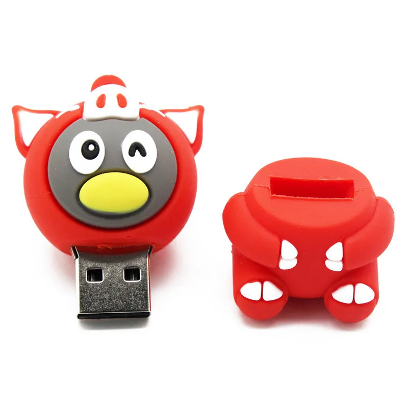 Animal pig lion pendrive 8 ГБ 16 32 usb флеш накопитель милый U disk|USB флэш-накопители| |