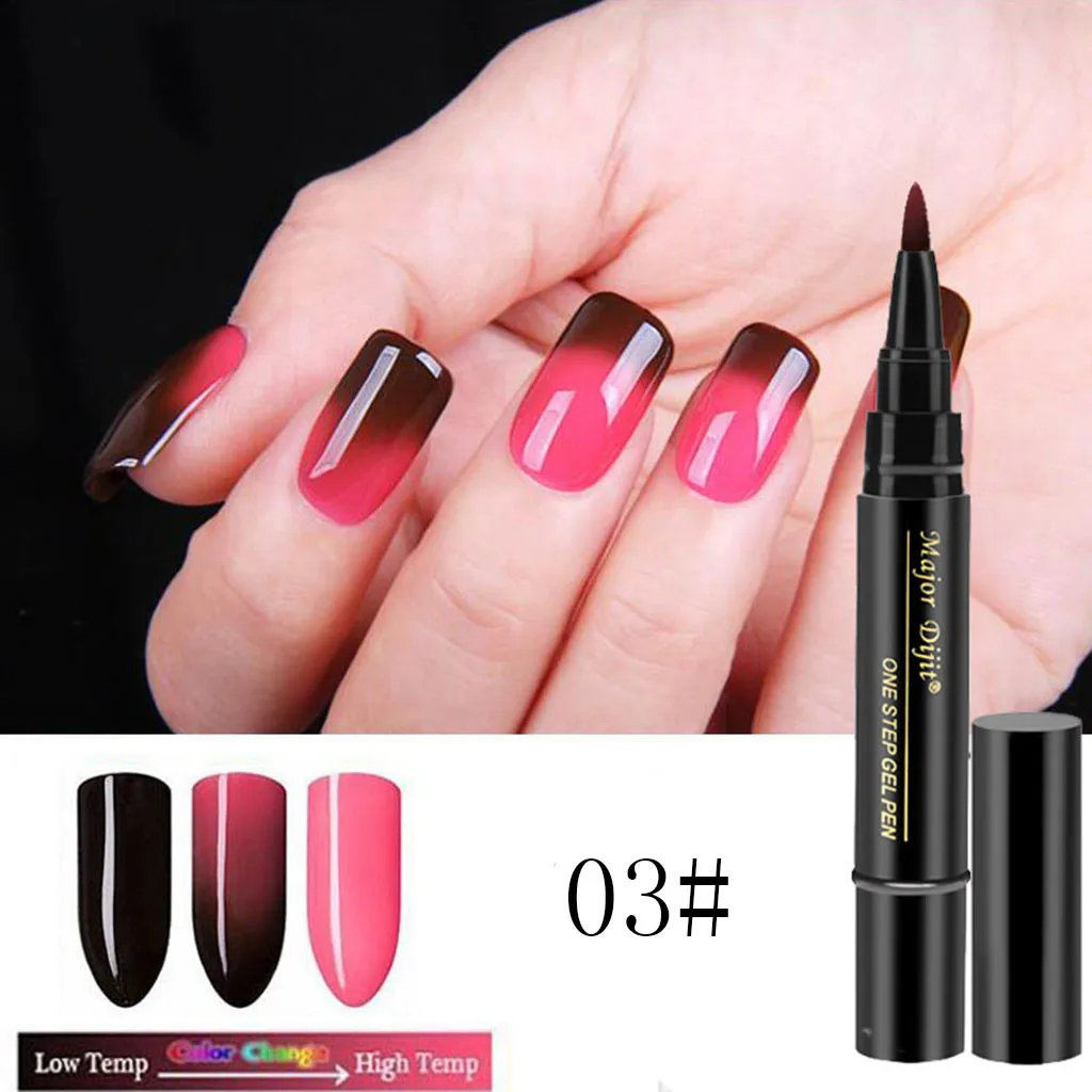 1 шт. 3 в 1 шаг гель-ручка для ногтей один шаг для использования УФ-температуры сменить гель maquiagem Nail Art decoration#25 - Цвет: Hot Pink