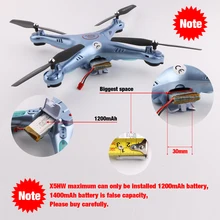 SYMA X5HW FPV RC Quadcopter Drone with WIFI Camera 2.4G 6-Axis VS Syma X5SW Upgrade RC Helicopter with 6 battery + 5 in 1 Cable